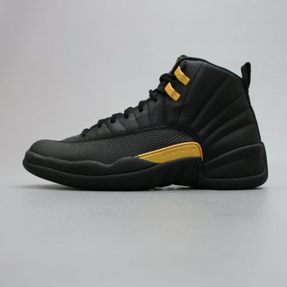 Nike Men\'s 8.5 Air Jordan 12 Retro Mid Black Taxi Gold Shoes Sneakers CT8014-071 main image 5